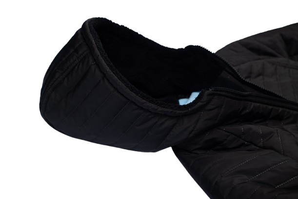 Černá prošívaná bunda